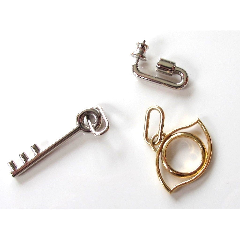Hermes Single CURIOSITE Charms Pierced Earring , NIB! - poupishop
