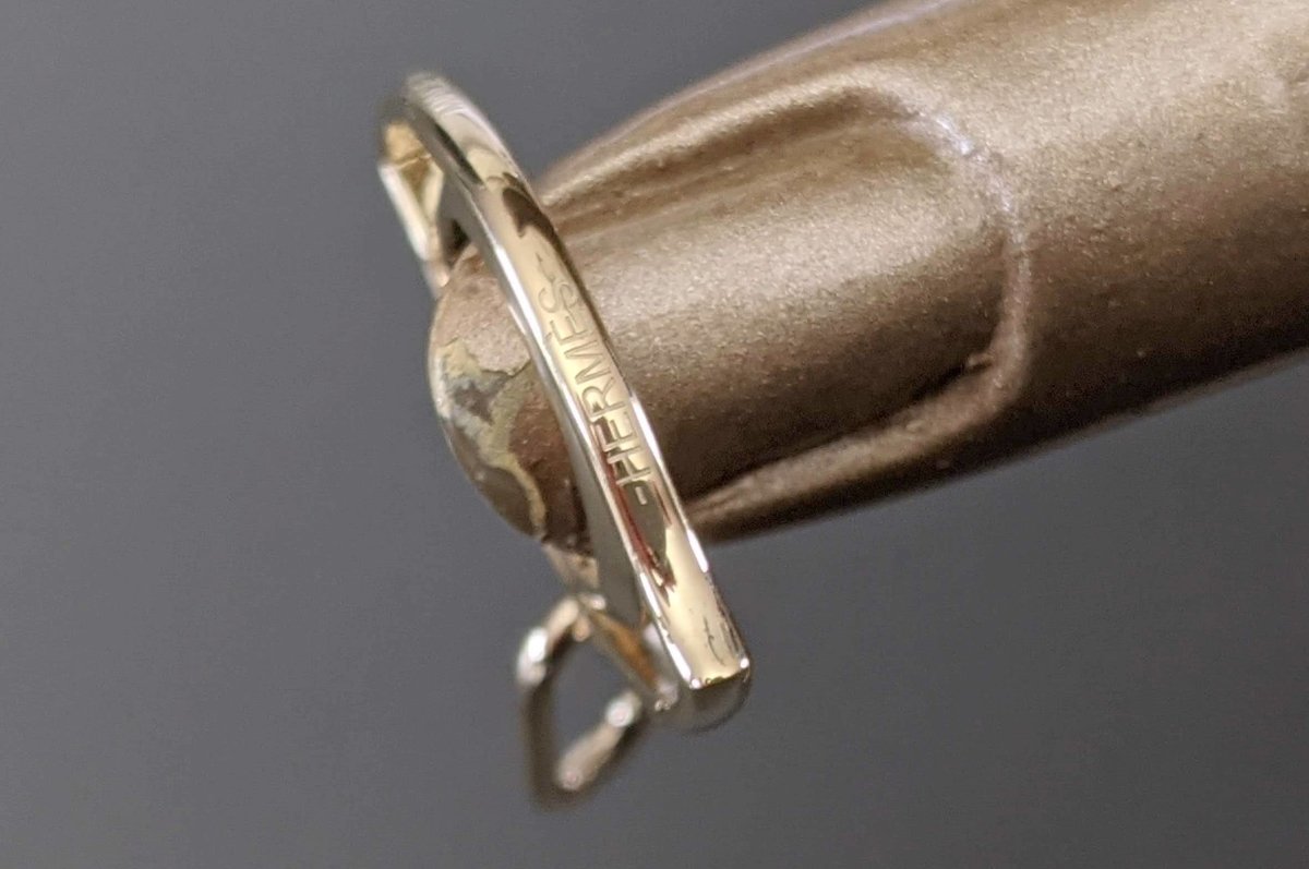 Hermes Single Permabrass OEIL CURIOSITE Eye Amulette Charm, New! - poupishop