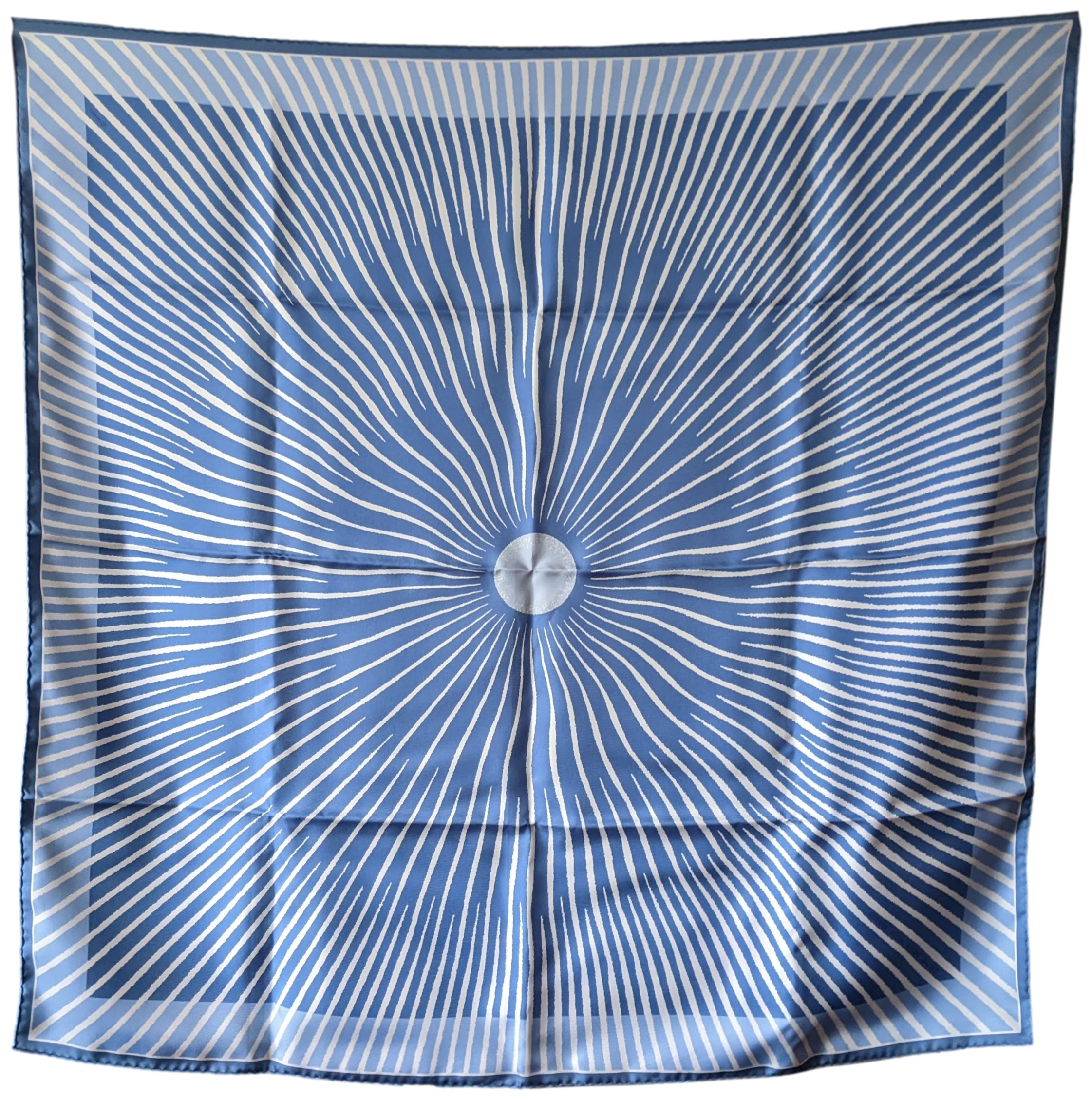 HERMES 2003 SOLEIL by Fred Rawyler Twill Silk Scarf 90 