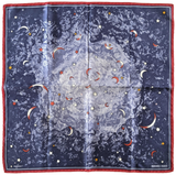 Hermes 1999 Bleu/Rouge Special Issue "Annee des Etoiles" by Maglione Twill 45cm