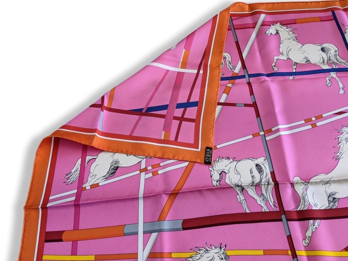 Hermes Special Issue CHAMPIONCHIPS AACHEN 2015 - SAUT D' OBSTACLES Twill 90cm, Rare in Box! - poupishop