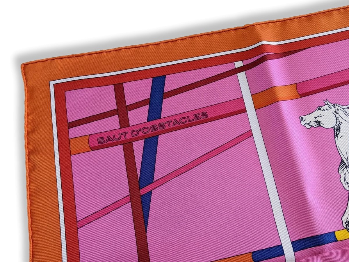 Hermes Special Issue CHAMPIONCHIPS AACHEN 2015 - SAUT D' OBSTACLES Twill 90cm, Rare in Box! - poupishop