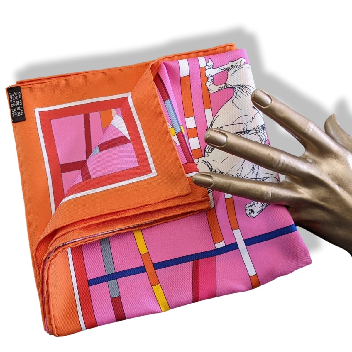 Hermes Special Issue CHAMPIONCHIPS AACHEN 2015 - SAUT D' OBSTACLES Twill 90cm, Rare in Box! - poupishop