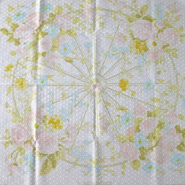 Hermes Special Issue Romantique Plumetis of Cotton Scarf 90cm, Rare! - poupishop