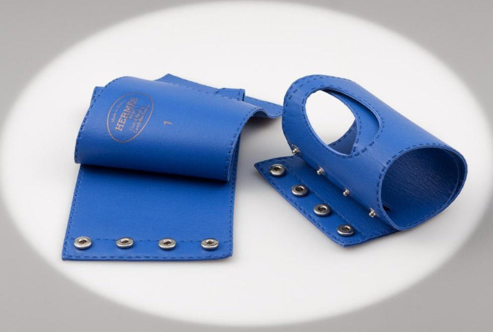 Hermes SS2013 Blue Fingerless Gloves Sz1, New! - poupishop