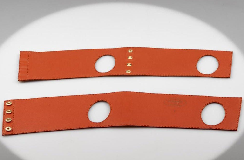 Hermes SS2013 Orange Fingerless Gloves SzS, New! - poupishop