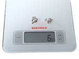 Hermes Sterling Silver 925 MINI CHAINE D'ANCRE Pierced Earrrings - poupishop