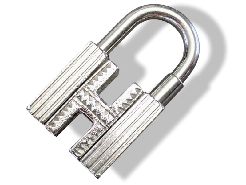 Hermes Sterling Silver 925 Touareg H Padlock Bag Charm Cadenas Key Ring, Pochette! - poupishop