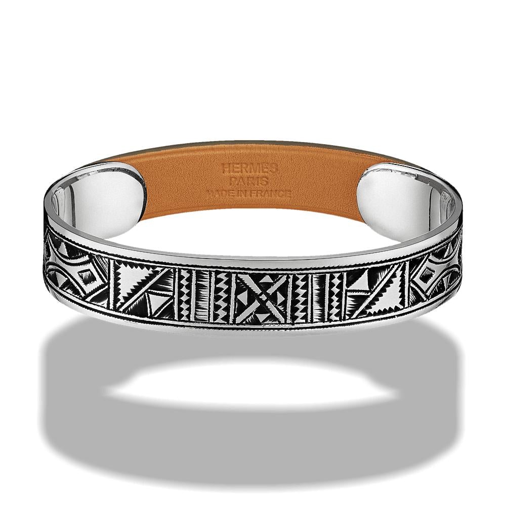 Hermes Sterling Silver Impulsive Touareg Unisex Bracelet, Ret. $990cm, NIB! - poupishop