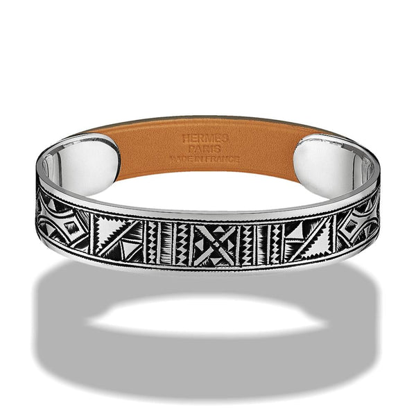 Hermes Sterling Silver Impulsive Touareg Unisex Bracelet Ret. $990 