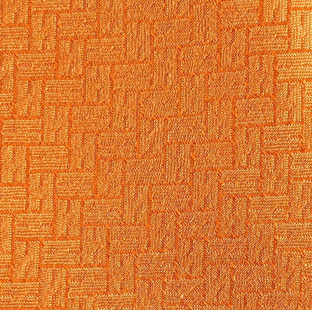Hermes [T1] Orange Pumpkin NEW FACONNEE Jacquard Twill Silk Tie 8 cm, BNWT! - poupishop