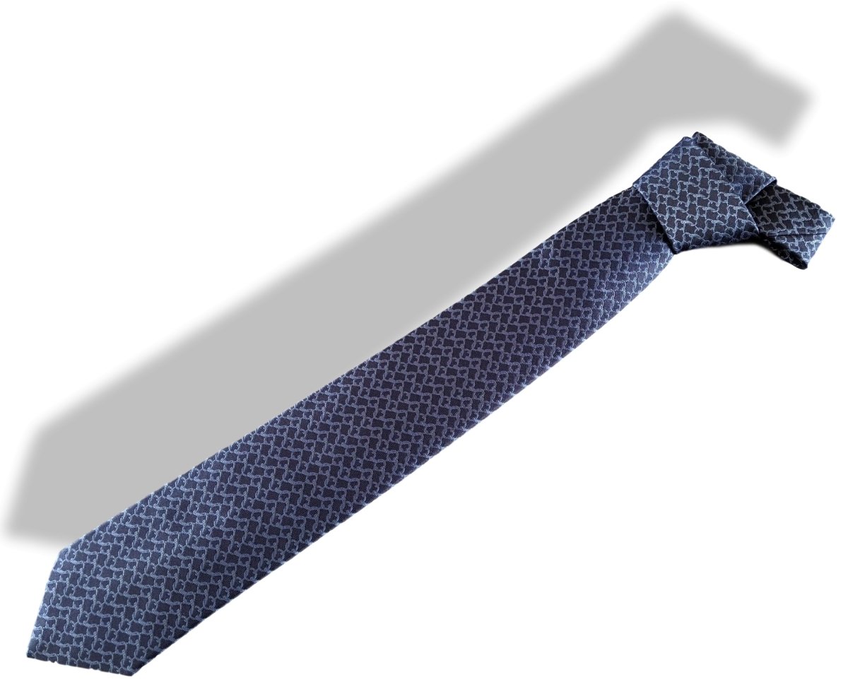 Hermes [T12] Noir/Anthracite GENTLEMAN Heavy Silk Tie 8 cm, BNWT! - poupishop