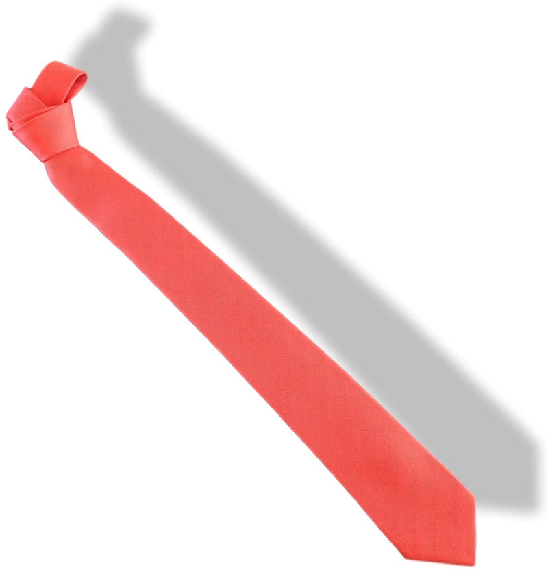 Hermes [T17] Vibrant Red CHEVRON Silk Tie 7 cm, BNWT! - poupishop