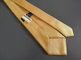 Hermes [T19] Or/Beige TWO COLORS NEWS Silk Tie 9,1 cm, BNWT! - poupishop