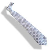 Hermes [T22] Gris Moyen/Blanc FISH Silk Tie 9,1 cm, BNWT! - poupishop