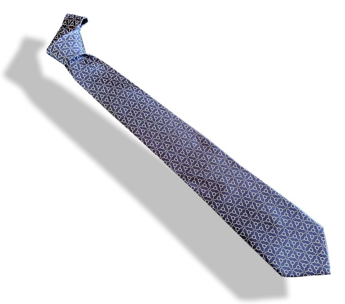 Hermes [T23] Gris/Blanc MORS A MORS Silk Tie 9,1 cm, BNWT! - poupishop