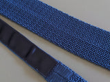 Hermes [T25] Marine MAILLE DE SOIE 100% Mesh Silk Tie 5,5 cm, New! - poupishop