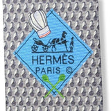 Hermes [T29] Gris Clair Cooking Chef RATATOUILLE Heavy Twill Silk Tie 8cm, BNWT! - poupishop