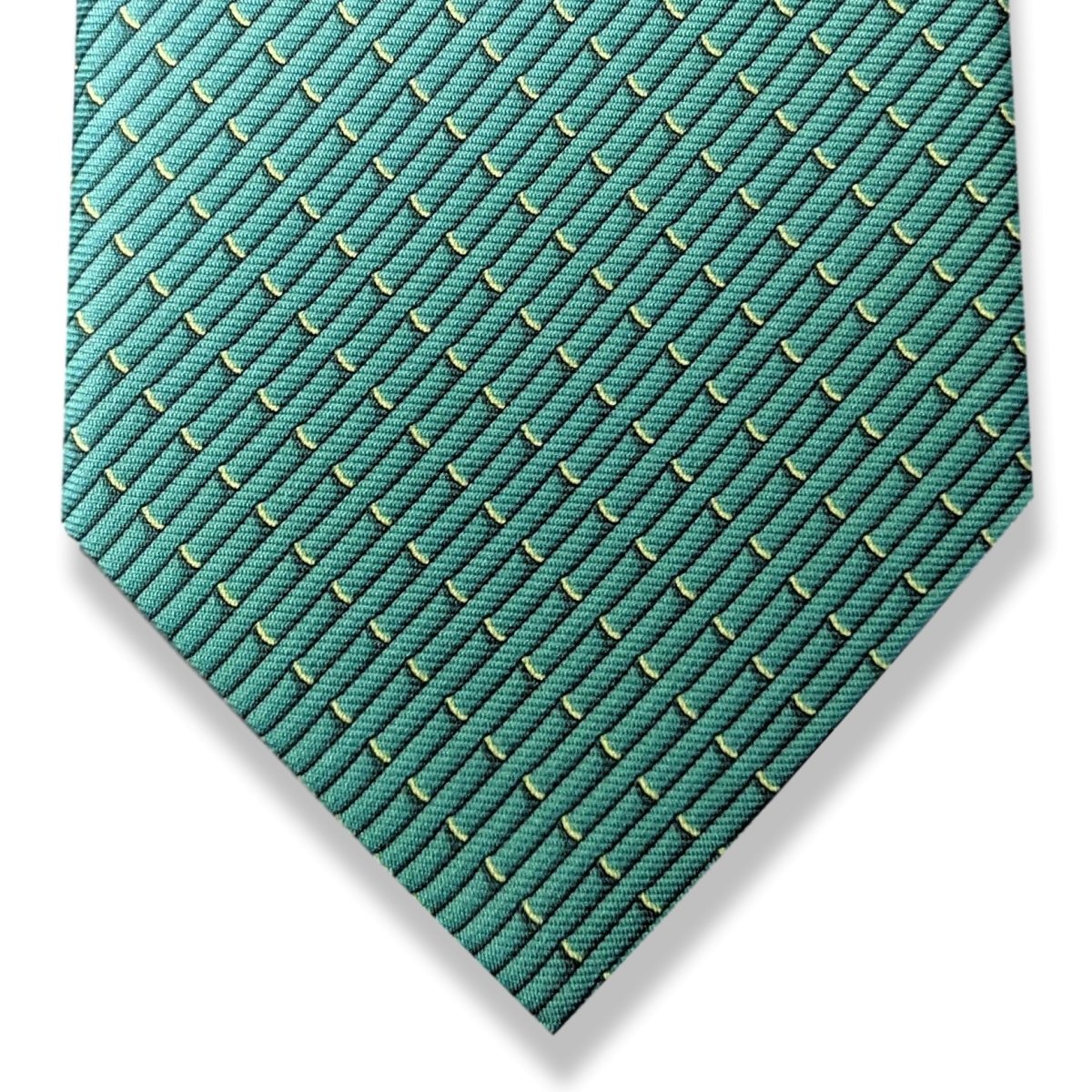 Hermes [T30] Vert Menthe/Anis Panda BAMBOU DELICE Heavy Twill Silk Tie 8cm, BNWT! - poupishop