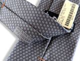 Hermes [T8] Anthracite Intemporelle GOLF Heavy Twill Silk Tie 8 cm, BNWT! - poupishop