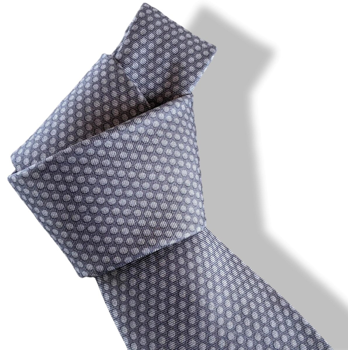 Hermes [T8] Anthracite Intemporelle GOLF Heavy Twill Silk Tie 8 cm, BNWT! - poupishop