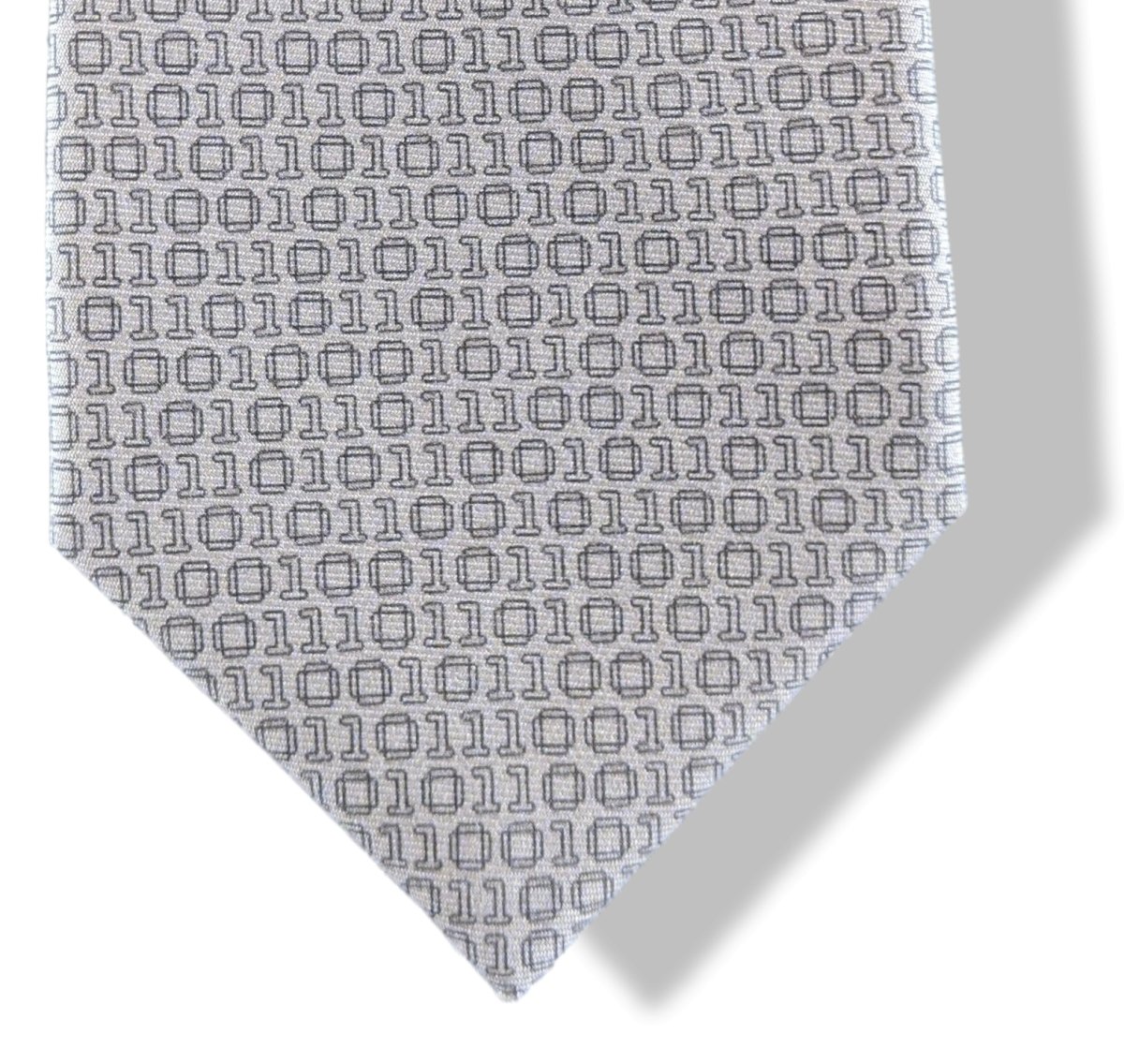 Hermes [T9] Beige/Anthracite BINAIRE Heavy Twill Silk Tie 8 cm, BNWT! - poupishop