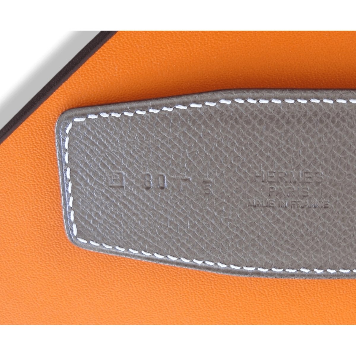 Hermes Taupe/Gold Reversible Veau Epsom/Veau Epsom Leather Strap Belt 42 MM Sz80, Box! - poupishop