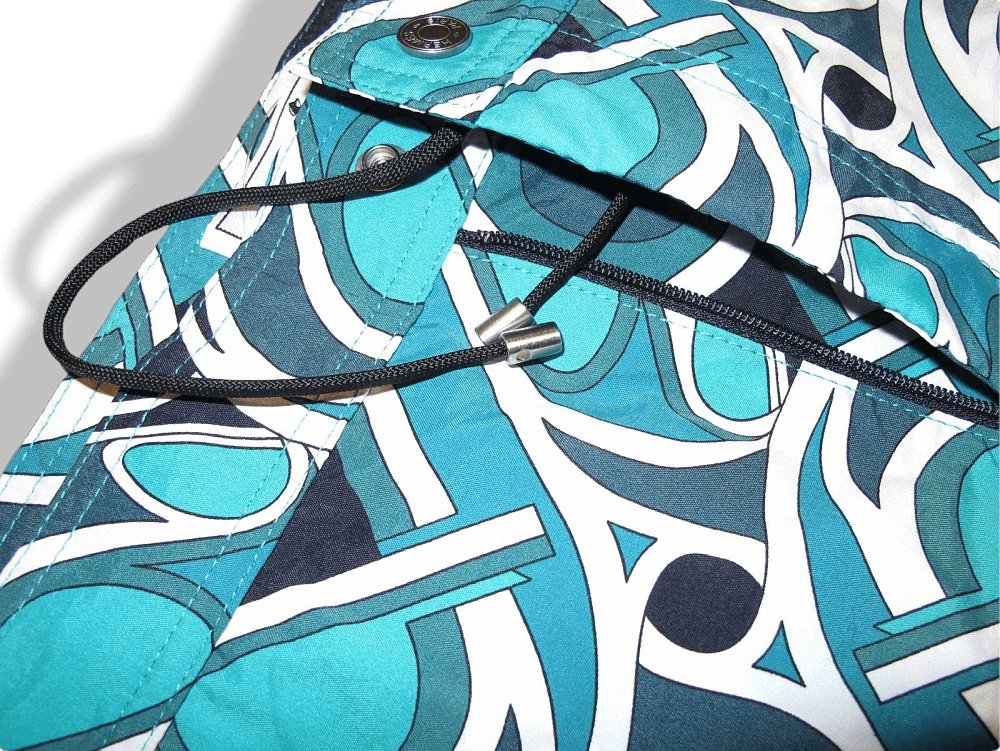 Hermes Turquoise Virages by Pierre Peron Swimwear Board Shorts Casual Beach Pants Sz XL, NWT! - poupishop