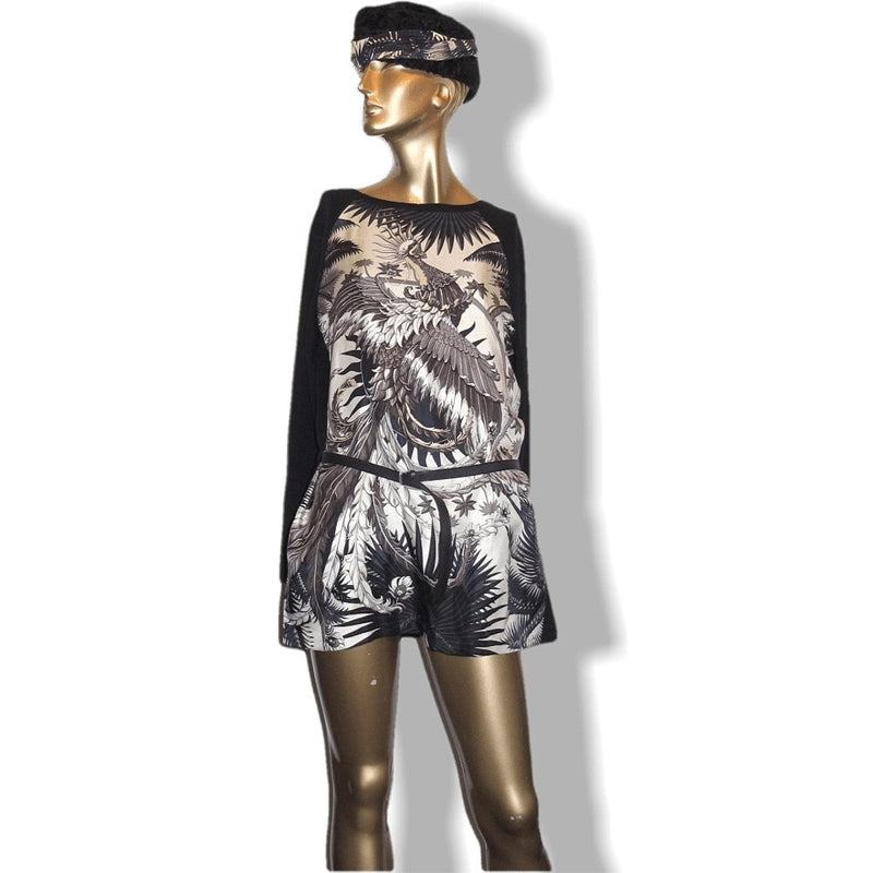 Hermes Twilllaine Mythiques Phoenix Tunic Mini Dress & Veau Barenia Belt, Sz40 - poupishop