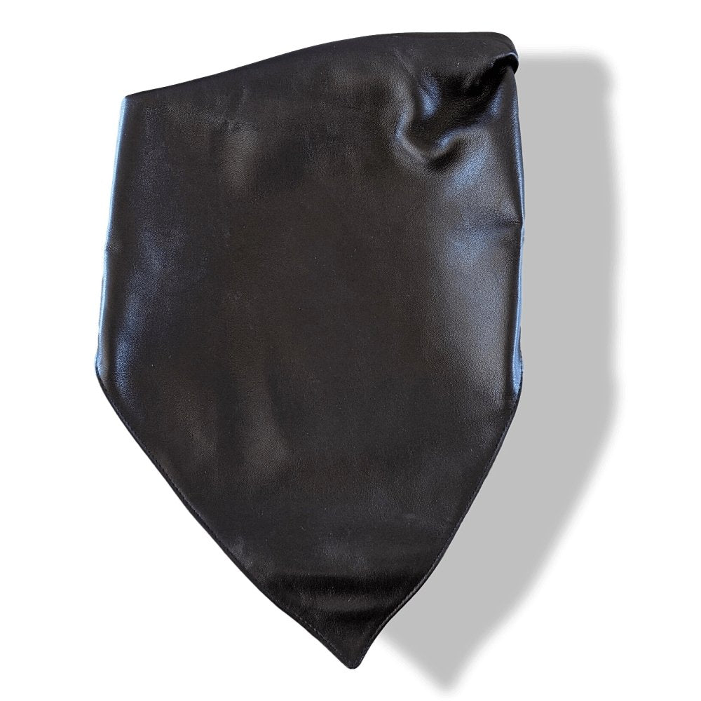 Hermes Unisex Dark Brown Lambskin COL FICHU AGNEAU PLUME Rodeo Bandana Texas Look, BNWTIB! - poupishop