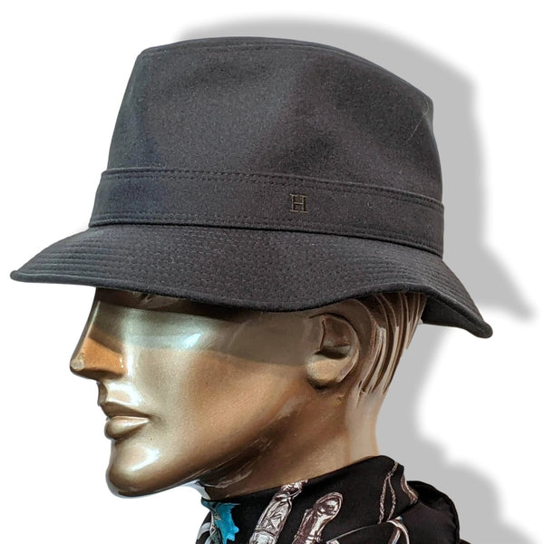 Hermes Vert de Gris 100% Cashmere LEON Men's Hat, BNWT! - poupishop