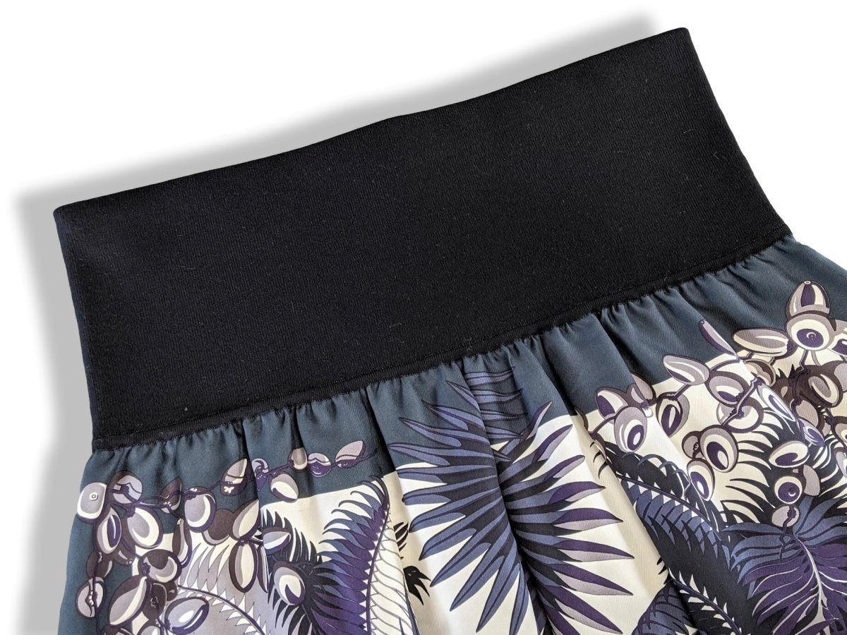 Hermes Vert/Anthracite/Vanille MYTHIQUES PHOENIX TWILLAINE Long Skirt, Rare, Grail, Sz40 - poupishop