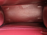 Hermes Vintage 1960-70s Burgundy Box MINI SHOULDER KELLY SELLIER 20 CM Bag Handbag, Rare! - poupishop
