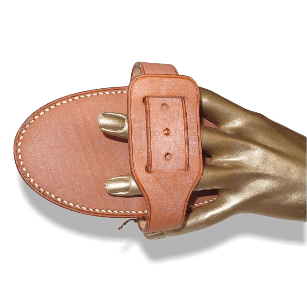 Hermes Vintage 1960s Leather/Silk Horse Soft Body Brush Rare, NWT! - poupishop