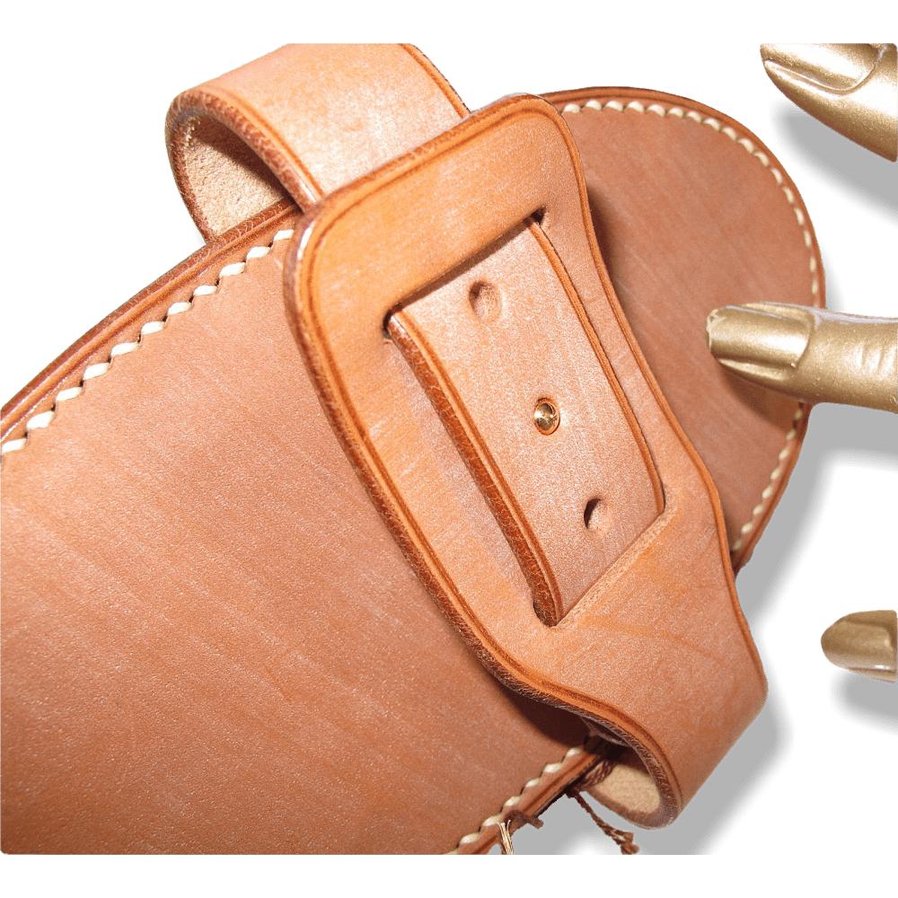 Hermes Vintage 1960s Leather/Silk Horse Soft Body Brush Rare, NWT! - poupishop