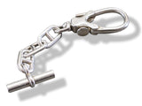 Hermes Vintage 1970s Sterling Silver 925 Chaine D'Ancre Key Ring Bag Charm - poupishop