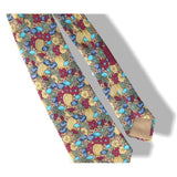 Hermes Vintage 1990cms Coloquintes Printed Set Twill Silk Gavroche & Tie, New! - poupishop