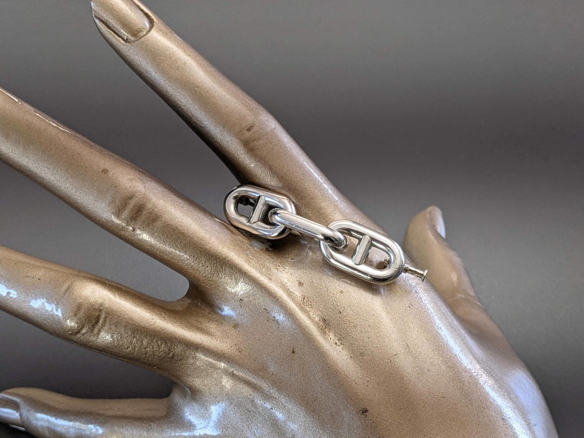 Bracelet Hermès Chaîne d'Ancre Grand Modèle Argent - - Occasion