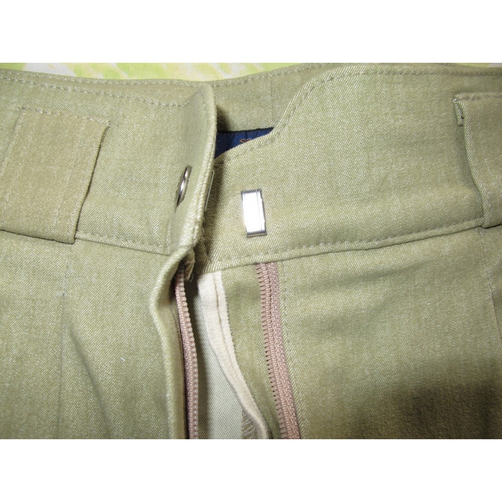 Hermes Vintage Anis Ladies Horse Riding Breeches Jodhpurs Sz40 - poupishop