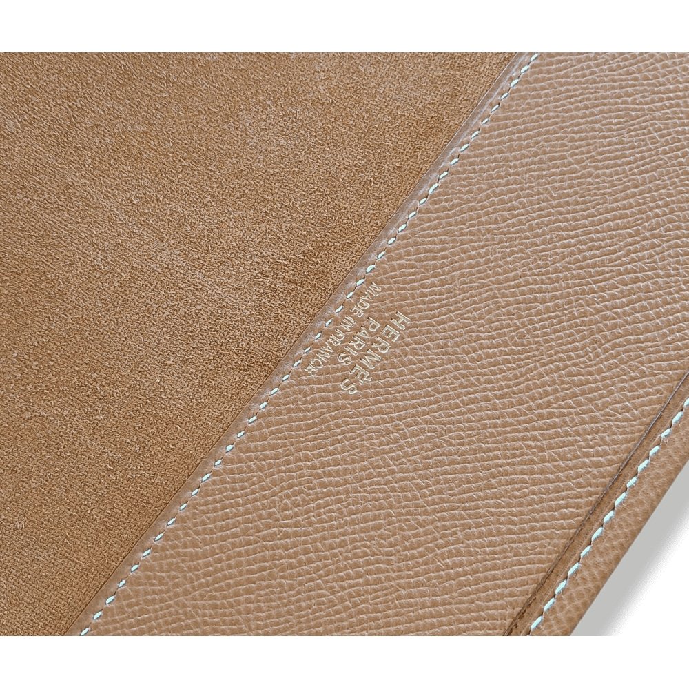 Hermes Vintage Beige Epsom PORTE-DOCUMENTS SELLIER Briefcase Notebook GM Pochette, BNIB! - poupishop