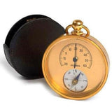 Hermes Vintage Black Goat/Brass Pocket Thermometer Compass - poupishop