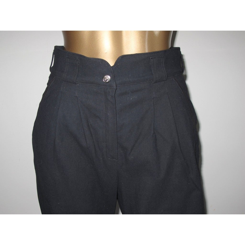 Hermes Vintage Black Ladies Horse Riding Breeches Jodhpurs Sz40 - poupishop