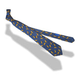 Hermes Vintage Blue Moon Silk Tie 7462 HA - poupishop