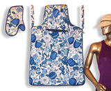 Hermes Vintage Blue Turquoise White 100% Cotton Cooking Apron and Barbecue Oven Glove, Mint! - poupishop