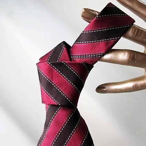 Hermes Vintage Bolduc Silk Tie, Nr 7587 751 - poupishop