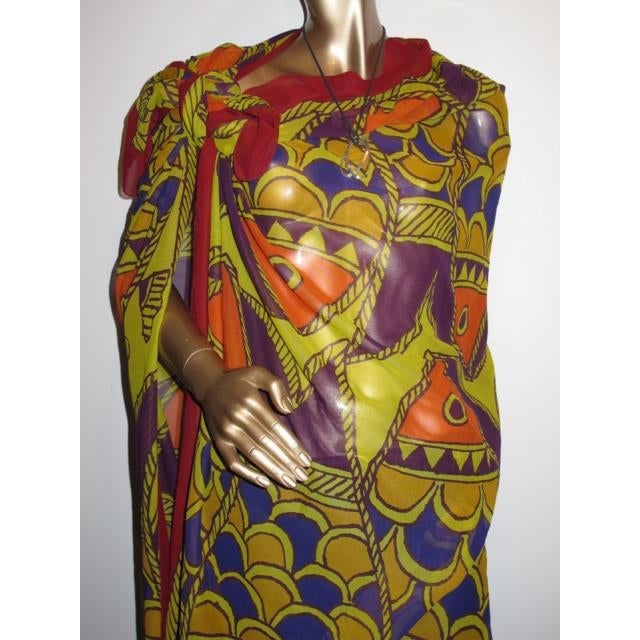 Hermes Vintage Fish Batik Cotton Pareo - poupishop