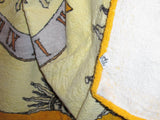 Hermes Vintage Pale Yellow Cadran Solaire Sundial Cotton Terry Beach Towel 150 x 180 cm (The biggest Model), Retail $1200! - poupishop