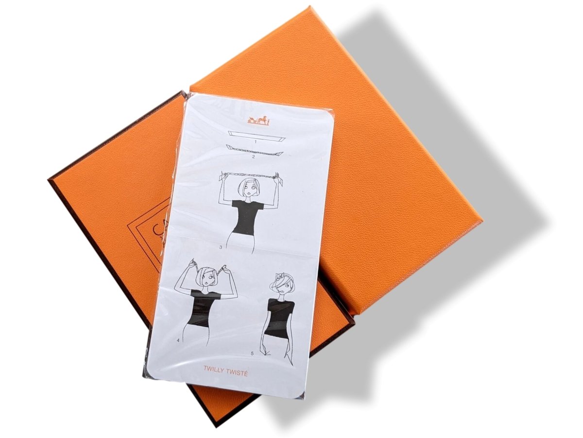 Hermes Vintage Papier Knotting Cards in Box, New! - poupishop