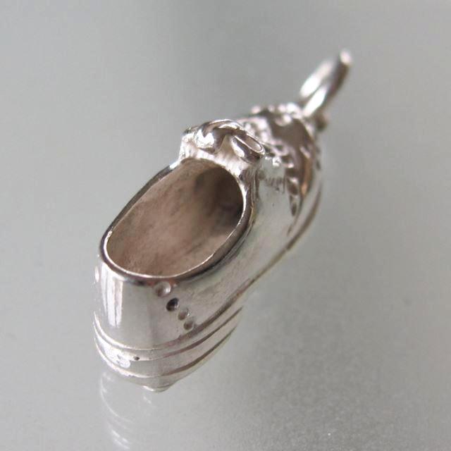 Hermes Vintage Sterling Silver 925 Golf Shoe Mini Charm, Box! - poupishop