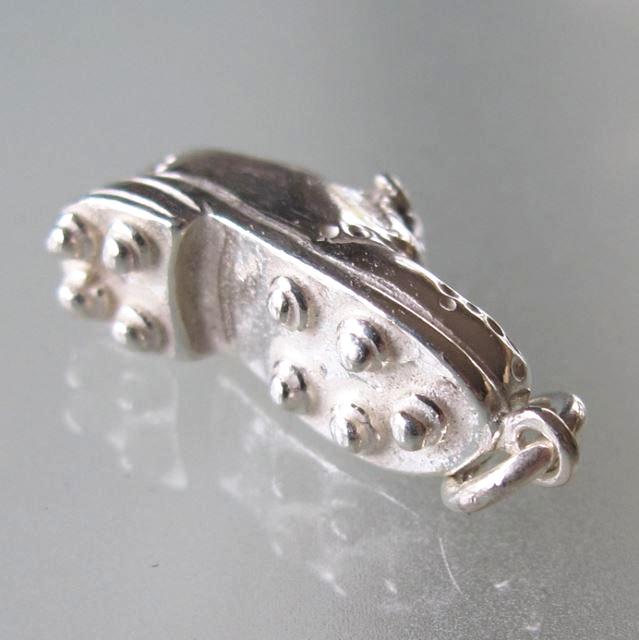 Hermes Vintage Sterling Silver 925 Golf Shoe Mini Charm, Box! - poupishop